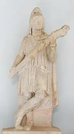 Statue de Cautès. IIIe siècle. Musée archéologique régional Antonino-Salinas, Palerme.