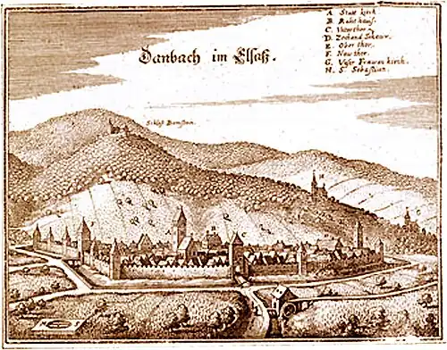 Vignoble de Dambach au XVIIIe&nbsp;siècle.