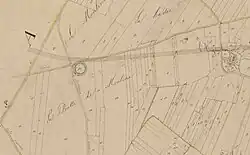 Extrait d'une carte ancienne.