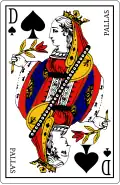 Dame de pique, jeu de bridge.