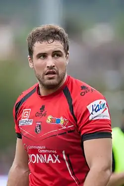 Description de l'image Damien Lagrange - US Oyonnax - Rugby club toulonnais, 28th September 2013.jpg.