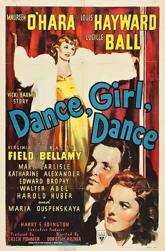 Description de l'image Dance, Girl, Dance (1940 film poster).jpg.