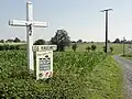 Paysage avec croix, Les Haulmes.