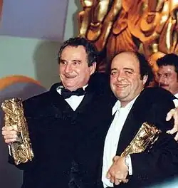 Daniel Prévost et Jacques Villeret aux Césars.