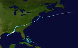 Trajectoire de Danny.