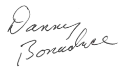 signature de Danny Bonaduce