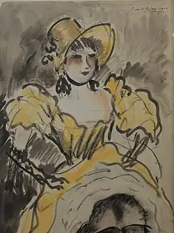 Danseuse au Bal Tabarin par Pierre Savigny de Belay, 1904.