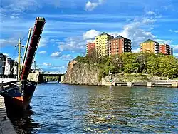 Danvikskanalen et Danviksklippan.