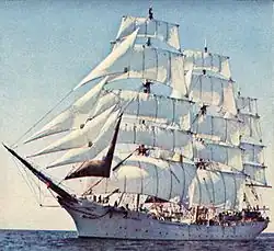 Le trois-mâts Dar Pomorza