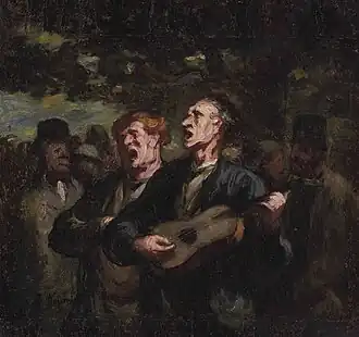 Chanteurs de rue, 1856-1862, Honoré Daumier