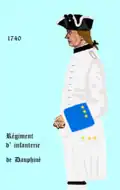 régiment de Dauphiné de 1740 à 1749