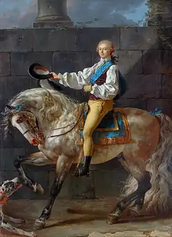Jacques-Louis David, Portrait du comte Stanislas Potocki (1781)