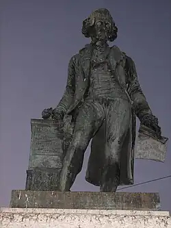 Monument à David de Pury, détail, Neuchâtel (Suisse).