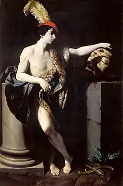 David tenant la tête de Goliath, vers 1605 – Galerie des Offices, Florence.