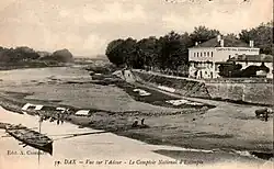 Le port du Sablar avec le Comptoir d'Escompte