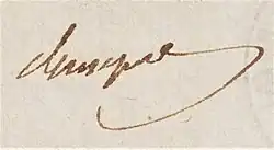 signature d'Augustin César François de Cheppe