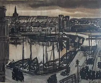 Les Bassins de commerce à Ostende (non daté)