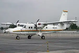 Un de Havilland Canada DHC-6-300 Twin Otter, semblable à celui impliqué dans l'accident.