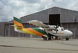 N127PM, le De Havilland Canada DHC-6 Twin Otter impliqué dans l'accident, photographié en juin 1981.