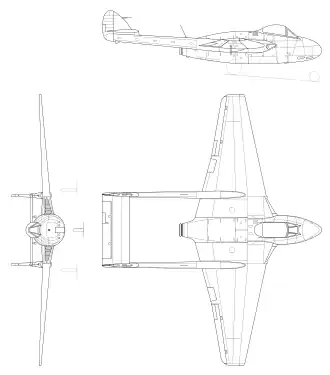 vue en plan de l’avion