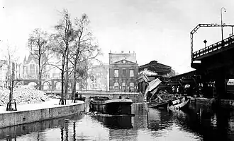 Après le bombardement de mai 1940.