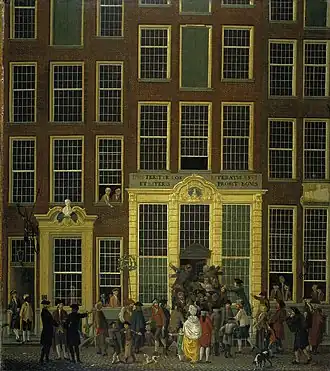 Bureau de loterie, 1779, Amsterdam, Rijksmuseum.