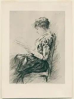 Louise Danse, Femme lisant, Musée Plantin-Moretus, Anvers
