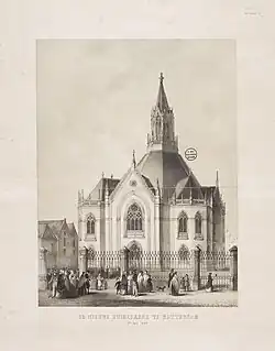 L'église en 1849