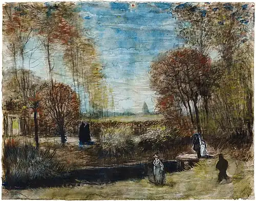 Le Jardin du presbytère de Nuenen, 1885, Bois-le-Duc, Noordbrabants Museum&nbsp;(en) (F1234, JH954).