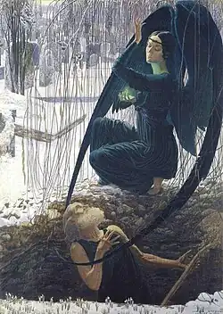 La Mort et le fossoyeurCarlos Schwabe (1890)