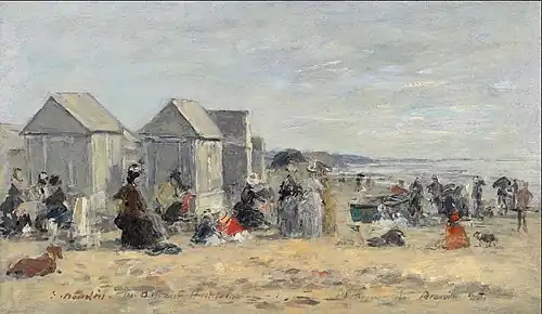 Deauville, scène de plage, 1887Collection privée, Vente 2018