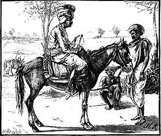 Poney Deccan dessiné par John Lockwood Kipling, 1891