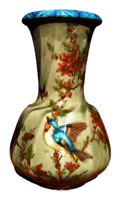 Vase en céramique, Théodore Deck, XIXe siècle.