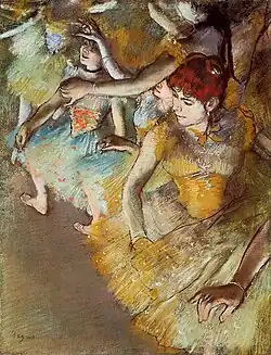 Edgar Degas, Danseuses de ballet sur scène, 1883.