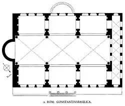 Plan d'ensemble après les modifications de Constantin Ier.
