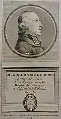 Jean-Michel Moreau : Portrait de Nicolas Loëdon de Keromen (curé de Gourin, député suppléant du clergé aux États généraux de 1789)