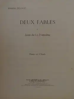 Image illustrative de l’article Deux fables de La Fontaine