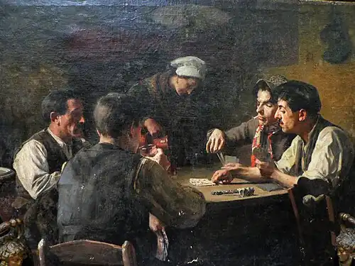 La Partie de truc (cartes catalanes), localisation inconnue.