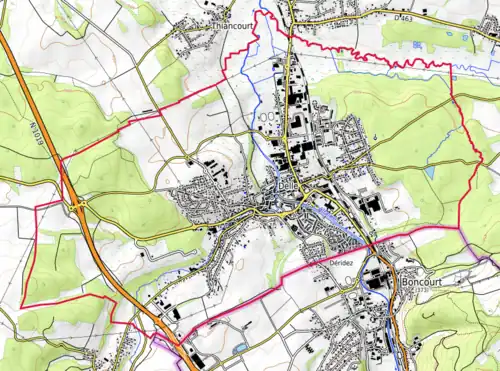 Carte topographique.