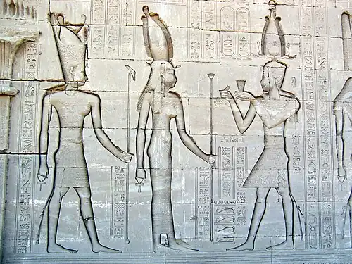 Offrande de vin et d'oies.