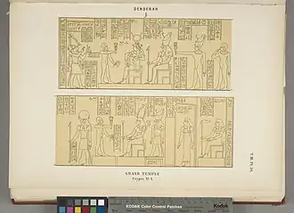 Crypte no&nbsp;4 (bas-relief, dessin).