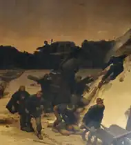 tableau représentant le colonel Denfert-Rochereau défendant Belfort pendant le siège de Belfort de 1870-1871.