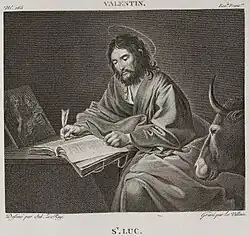 Saint Luc, d'après Le Valentin.