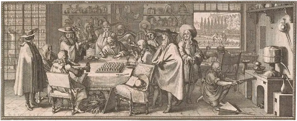 Le laboratoire de chimie de l'Académie