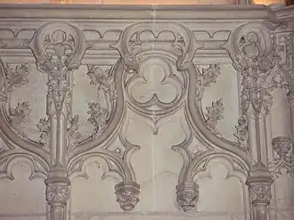 Arc en cloche, chapelle Saint-Hubert du château d'Amboise (1491-1496).