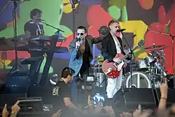 Dave Gahan et Martin L. Gore au Festival de Beauregard le 9 juillet 2018