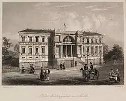 L'ancien palais de justice de Nantes, au XIXe&nbsp;siècle