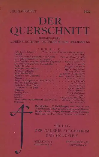 Image illustrative de l’article Der Querschnitt