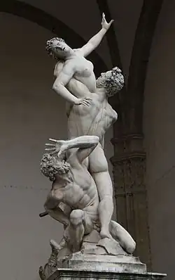 Jean Bologne, L'Enlèvement des Sabines, 1579-1583, Loggia des Lanzi, Florence