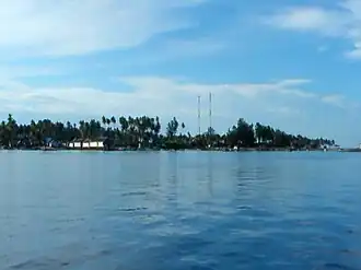 L'île de Derawan, côté sud.